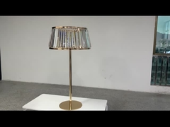 Новый золотой стенд кристаллических центров для свадебных центров