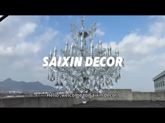 Кристальная люстра со стойкой